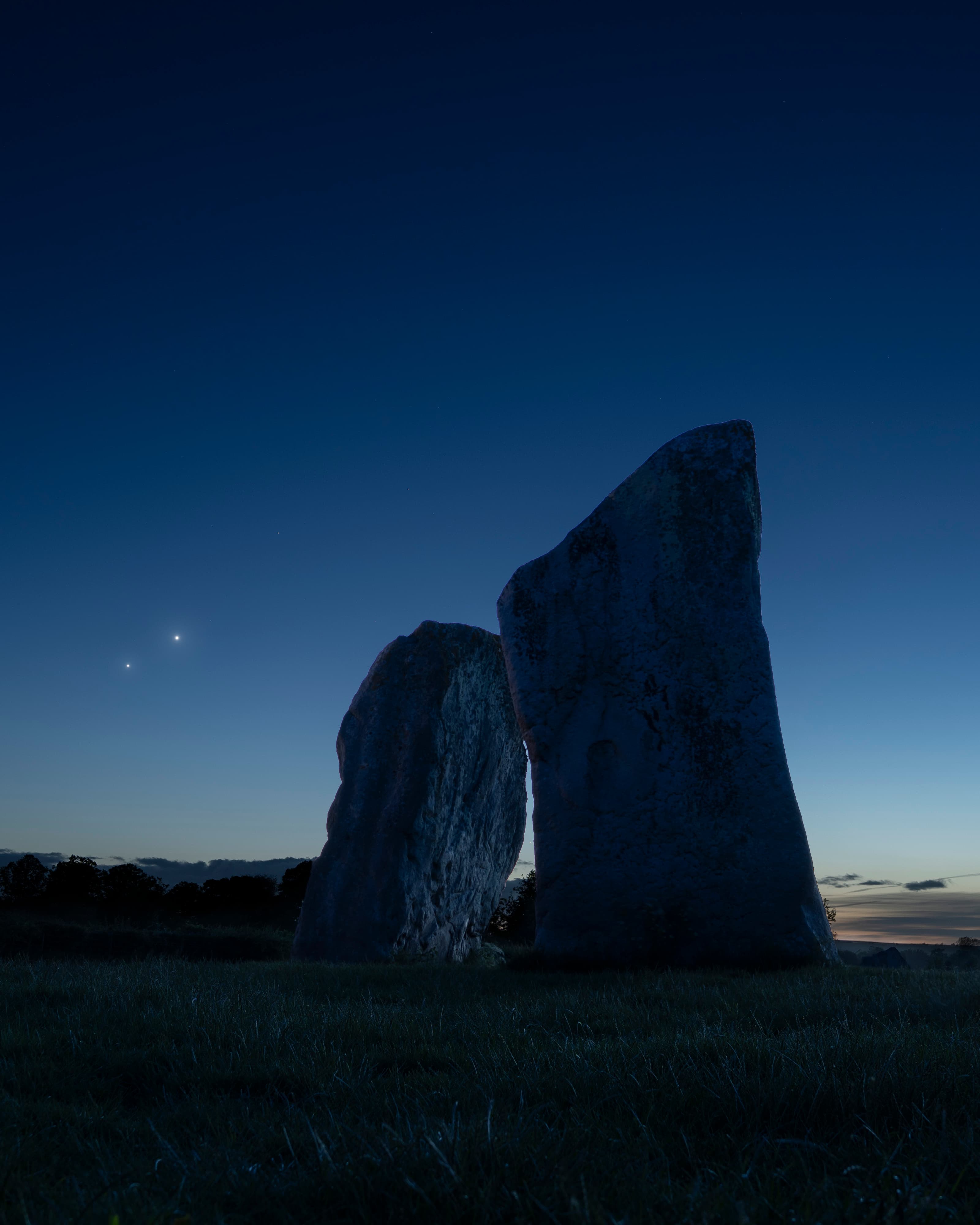 Venus and Jupiter: Conjunction from Avebury